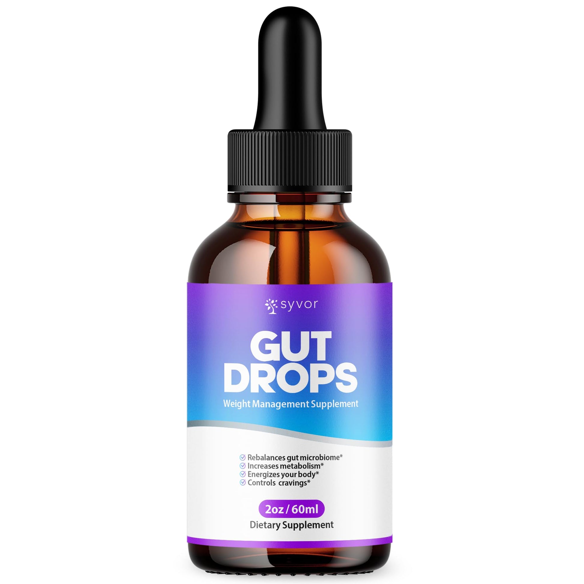 Gut Drops, Official Gut Drops Liquid Supplement Advanced All Natural Vitamin Formula, GutDrop Maximum Strength Biome Support for Health Energy and Wellness Support for Men and Women (30 Servings) SyvorAu supplements