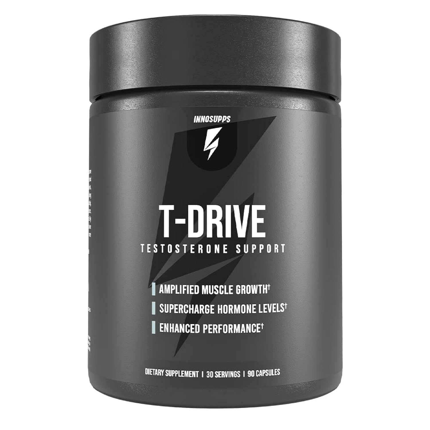 InnoSupps T-Drive Testosterone Booster Enhance Performance Amplify Muscle Growth, Increase Libido & Energy Levels w/KSM-66 Ashwagandha, Magnesium, Vitamin D, Niacin Boron, Fenugreek, 90 Caps, 30 Days InnoSuppsAu supplements
