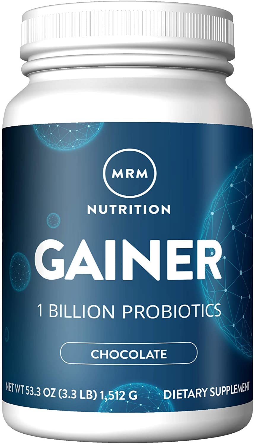 MRM Nutrition Gainer Protein with Probiotics & Postbiotics - Chocolate Flavored for Men & Women, 25g Protein, Whey Protein Concentrate & Isolate, Micellar Casein, & Digestive Enzymes - 18 Servings MRMAu supplements