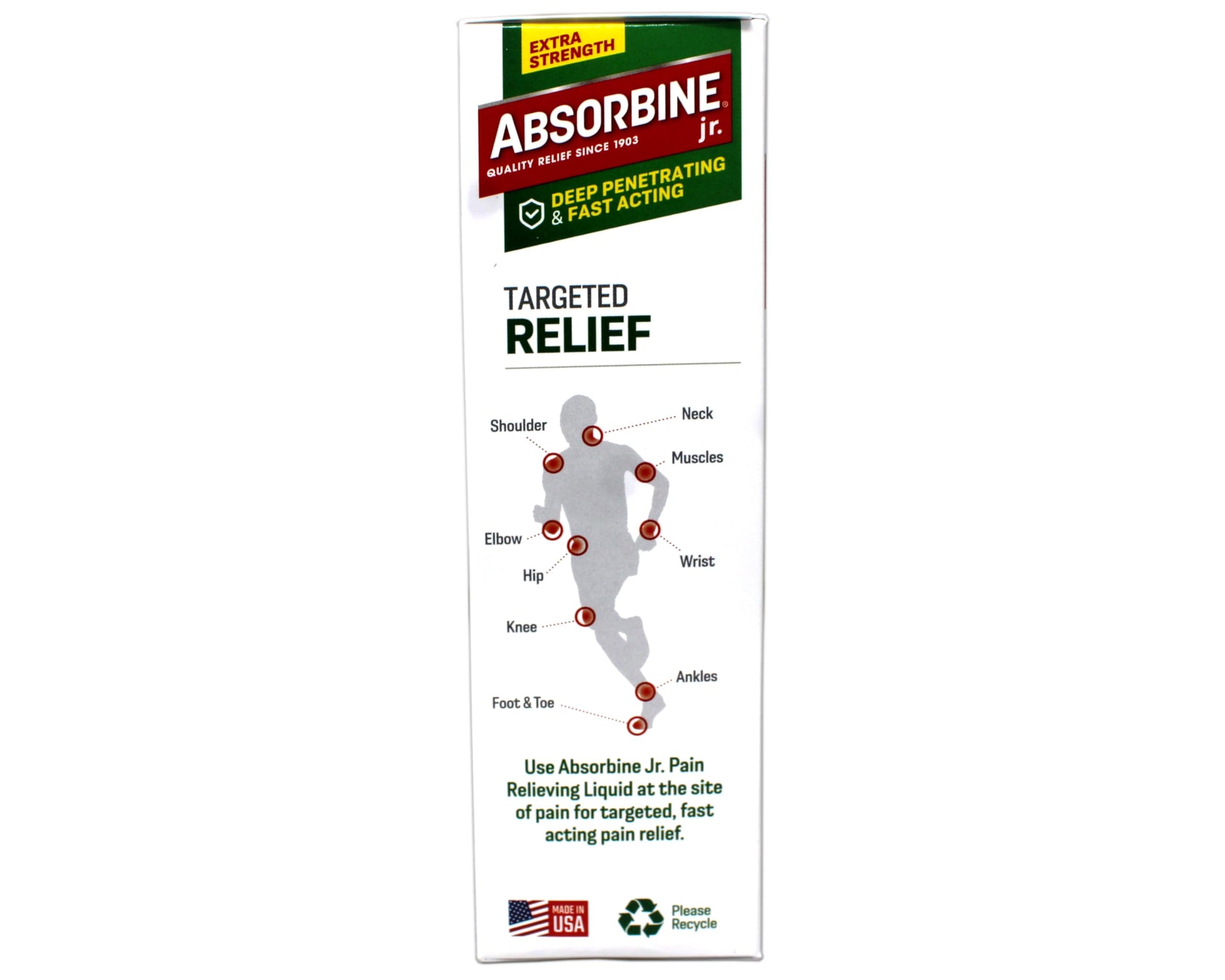 ABSORBINE JR. Extra Strength Pain Relieving Liquid, for Muscle, Joints, Arthritis Pain, with No-Mess Applicator, 4 Oz (Pack of 3) ABSORBINE JR.Au supplements