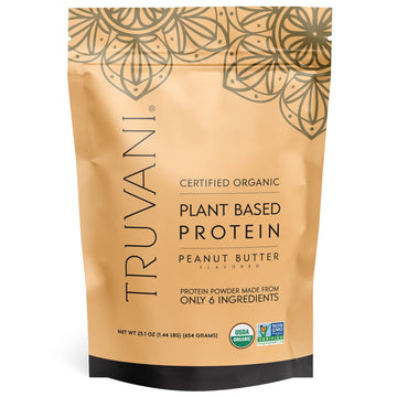 Truvani Organic Vegan Protein Powder Peanut Butter - 20g of Plant Based Protein, Powder TruvaniUS supplements