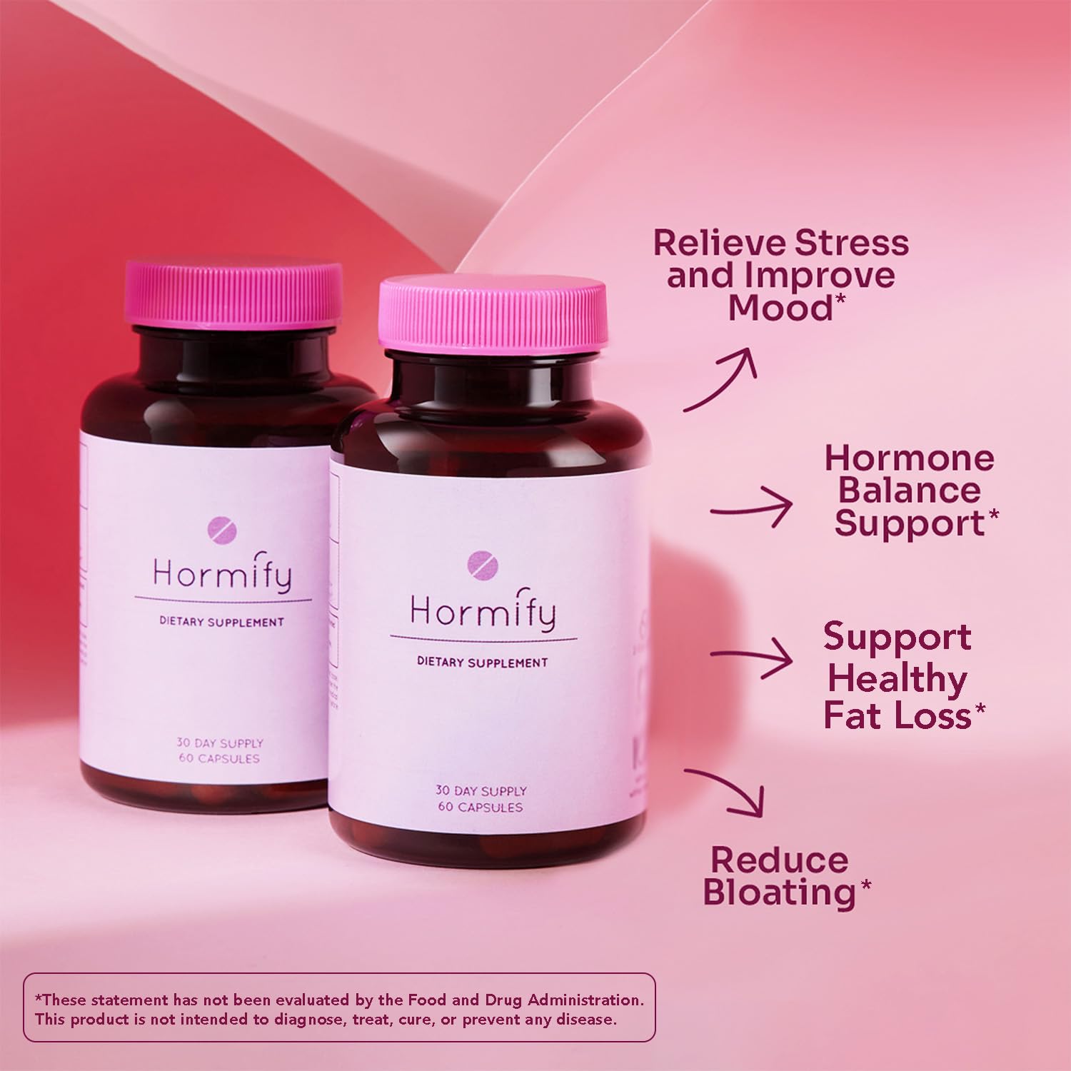 Women's Hormone Balance Supplement - Natural Support for Hormonal Balance, Energy Boost, Mood Swings, Hot Flashes, Menopausal Balance - 60 Capsules HormifyAu supplements