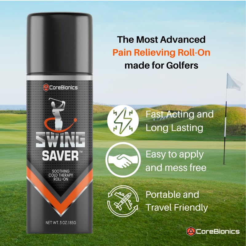 CoreBionics Swing Saver Roll-On: Powerful Pain Relief for Muscles & Joints, Golf Swing Enhancer COREBIONICSAu supplements