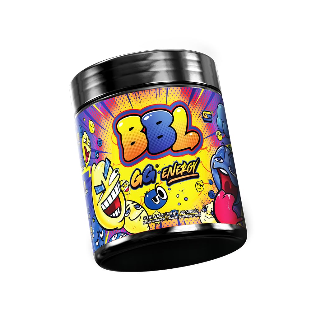 Gamer Supps GG Energy - BBL by Clooless (100 Servings) - Keto Friendly Gaming Energy and Nootropic Blend, Sugar Free + Organic Caffeine + Vitamins + Immune Support, Powder Drink Gamer SuppsAu supplements
