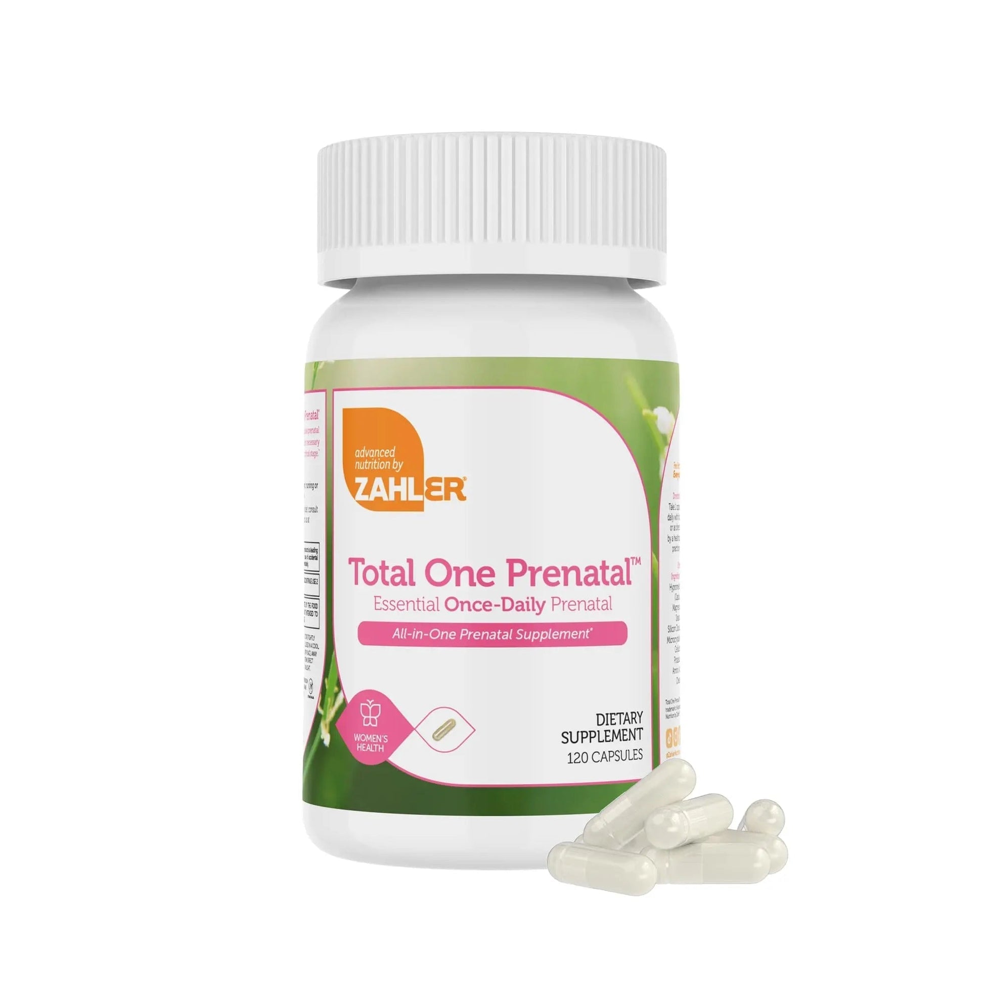 Zahler - Total One Prenatal Vitamins for Women (120 Count) Daily Multi Vitamin Prenatals with Folic Acid, Iron, Zinc ZahlerAu supplements