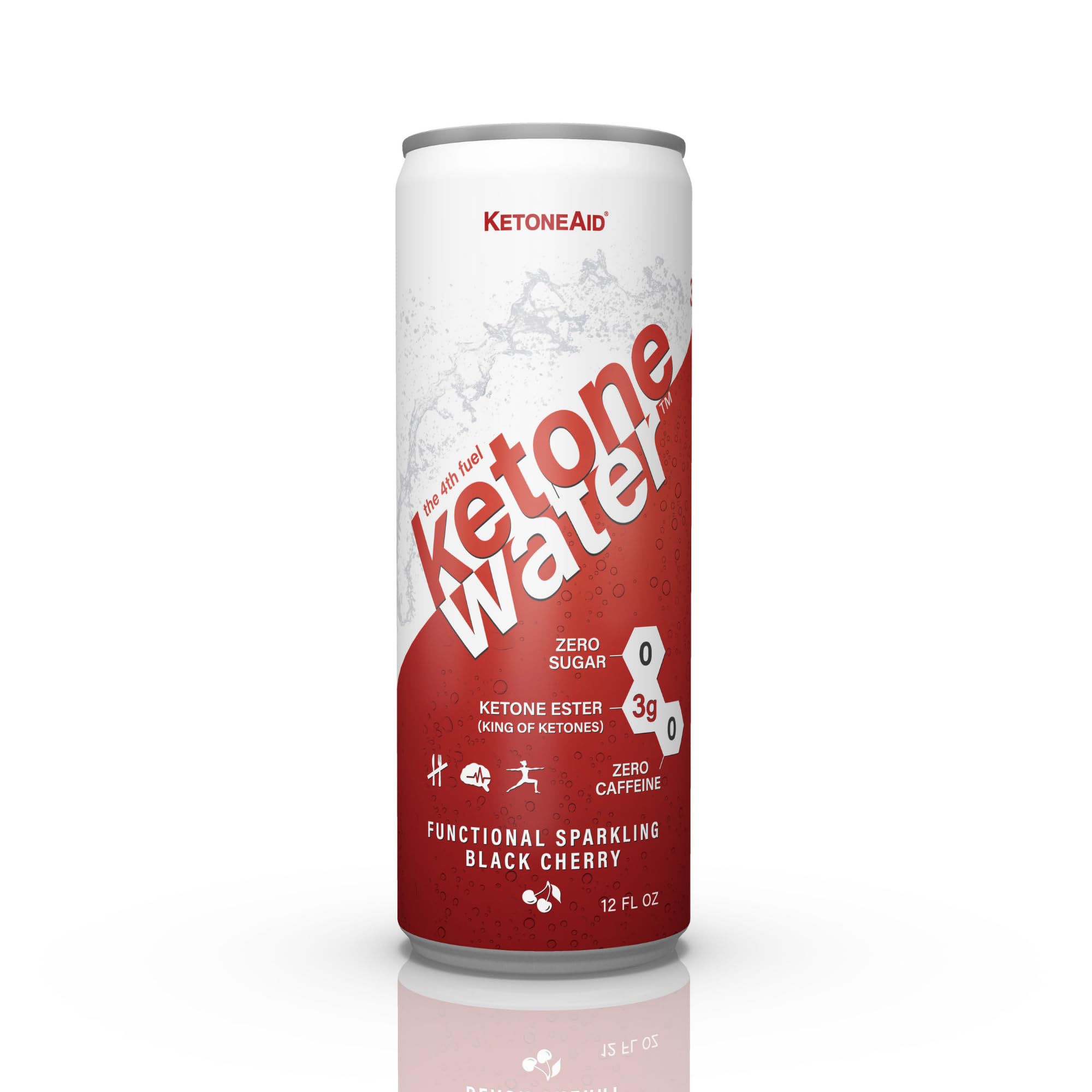 KetoneWater | Functional Sparkling Water w/Ketone Ester (3 Grams) | Black Cherry Flavor KetoneAidAu supplements