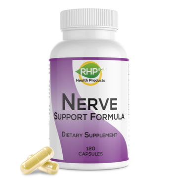 RHP Nerve Support Formula. Nutritional Support of Neuropathy, Nerve Relief from Aches, Nerve Pain & Discomfort. B-Complex with Benfotiamine and Methyl B12. 120 Capsules RHPAu supplements
