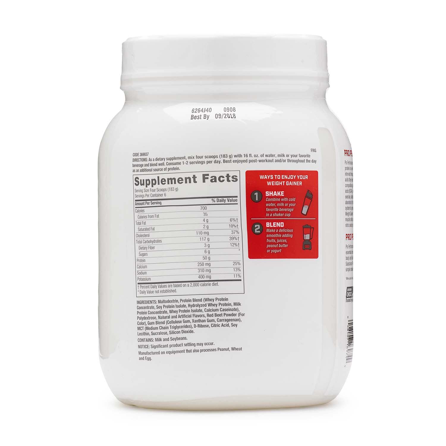 GNC Pro Performance Weight Gainer - Strawberries and Cream, 6 Servings, Protein to Increase GNCAu supplements