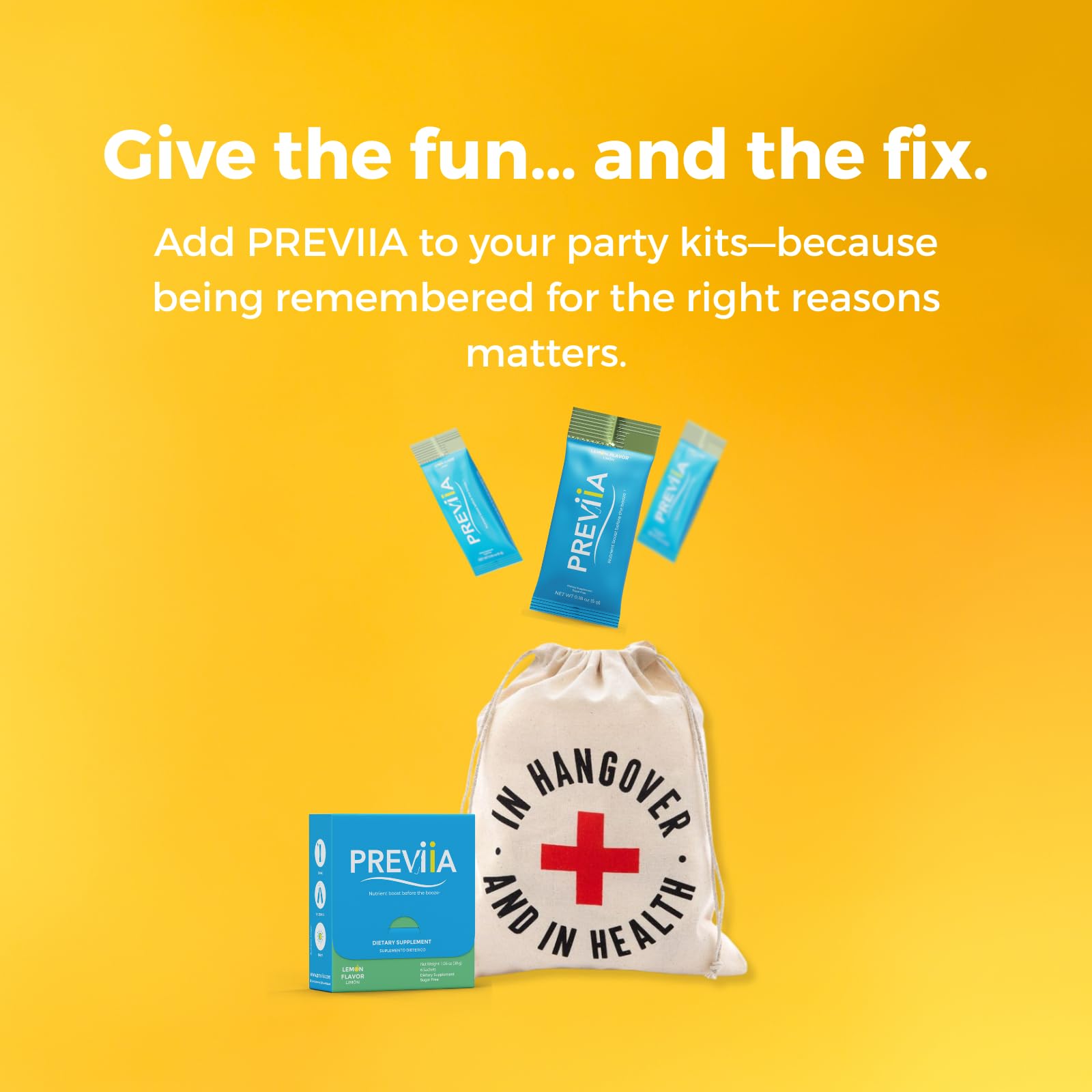 Previia – Pre-Drink Supplement | Nutrients Before Social Drinking | Cysteine, Choline, B-Complex, Magnesium, VIT C | Lemon Flavor | Soluble Drink | 6 Doses | Feel Better After Drinking PreviiaAu supplements