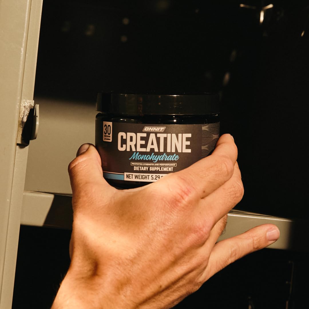 ONNIT Creatine Monohydrate Powder, IGEN™ Non-GMO Tested – 5g Premium Creatine for Muscle Strength, Power & Lean Mass, Supports Brain Health & Cellular Energy, Unflavored, 30 Servings, 5.29 oz 2-Pack ONNITAu supplements