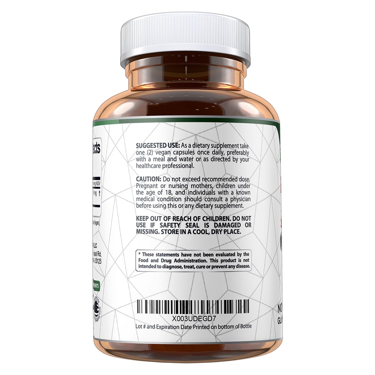 Vegan Labs Apple Cider Vinegar Capsules with The Mother- 180 Vegan Capsules Vegan LabsUS supplements