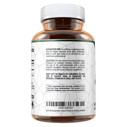 Vegan Labs Apple Cider Vinegar Capsules with The Mother- 180 Vegan Capsules Vegan LabsUS supplements