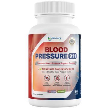 Phytage Labs Blood Pressure 911 Premium Supplement - BP Support Pills. 60 Capsules Phytage LabsAu supplements