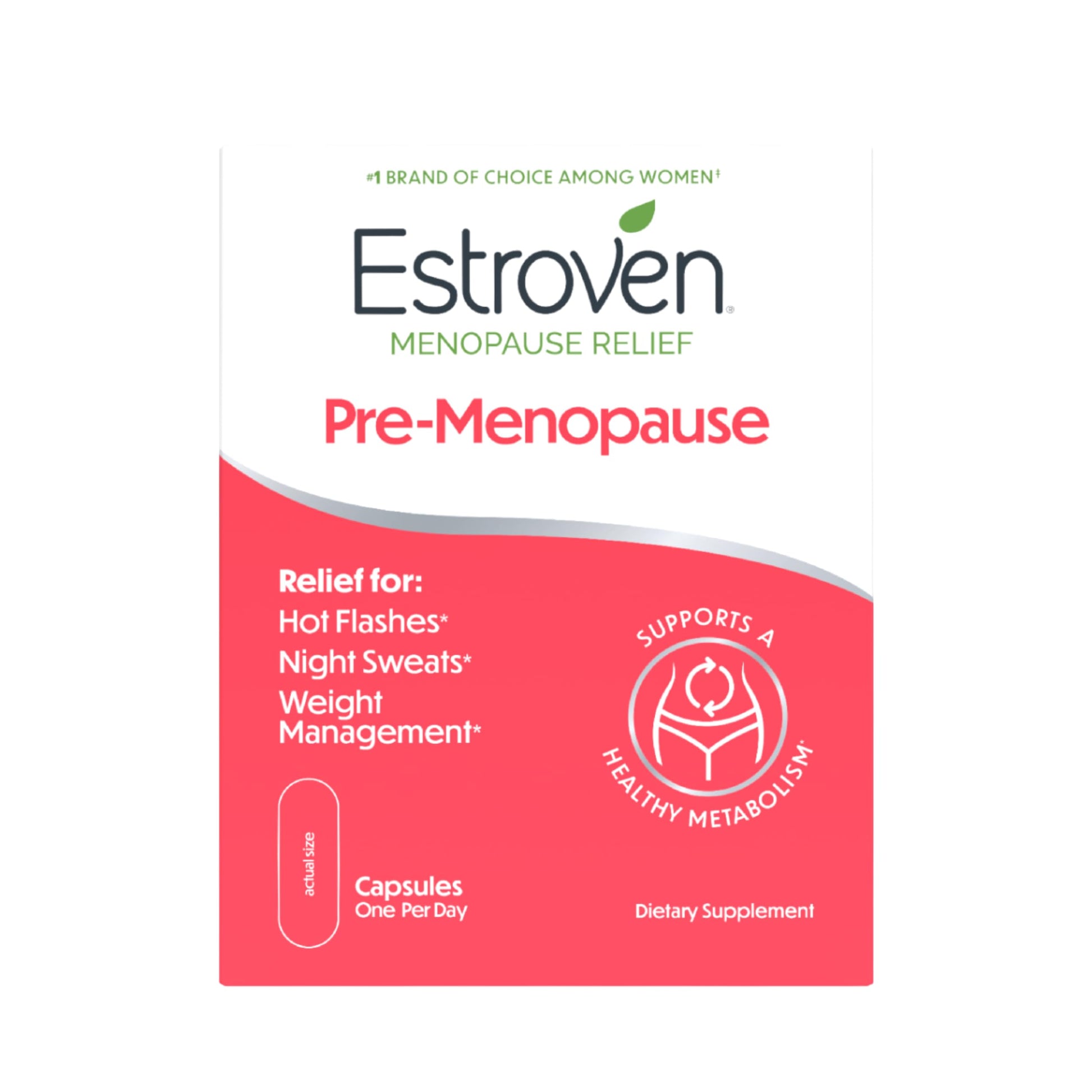 Estroven Pre-Menopause Relief, 30 Ct., Clinically Proven Ingredients, Provides Menopause Relief plus Night Sweats & Hot Flash Relief, Drug-Free or Estrogen Free EstrovenAu supplements