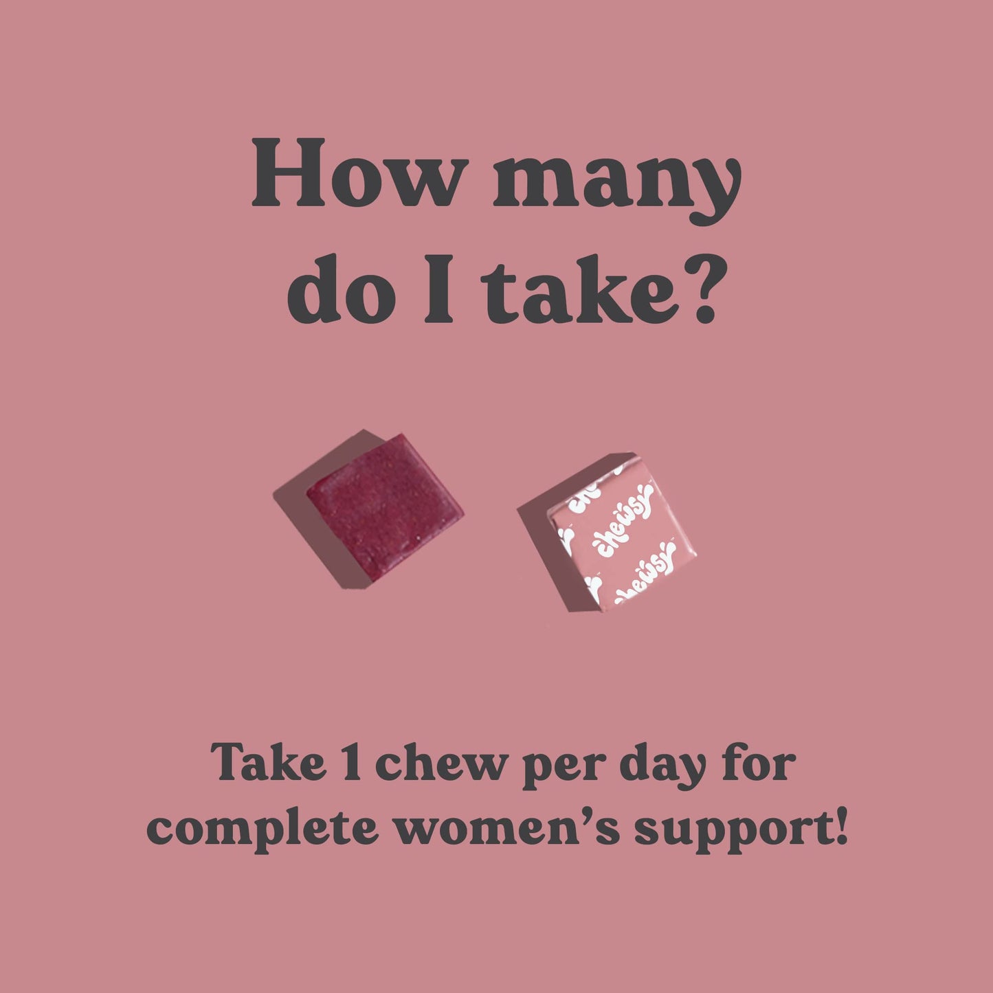 Chewsy Women's Multivitamin Chews, Immune & Energy Support, Vitamins C, B12, A, D, E CHEWSYUS supplements