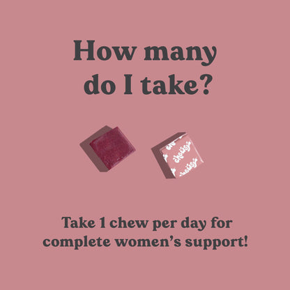 Chewsy Women's Multivitamin Chews, Immune & Energy Support, Vitamins C, B12, A, D, E CHEWSYUS supplements