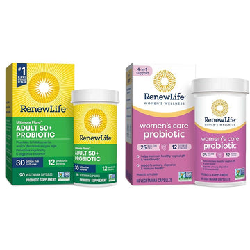 Renew Life Probiotic Adult 50 Plus Probiotic Capsules, Daily Supplement Supports Urinary Renew LifeUS supplements