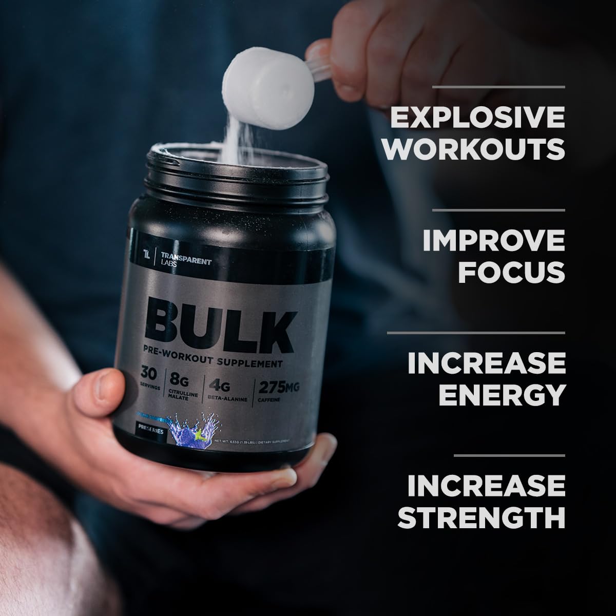 Transparent Labs Bulk Black - Sour Gummy - 30 Servings Transparent LabsUS supplements