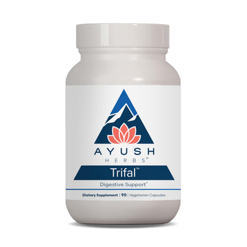 Ayush Herbs Trifal Digestive Support with Amla - Triphala Supplement for Women & Men, Promotes Balanced Digestion, Antioxidant Rich, Made with Organic Ingredients - 90 Vegetarian Capsules (1 Count) Ayush HerbsAu supplements