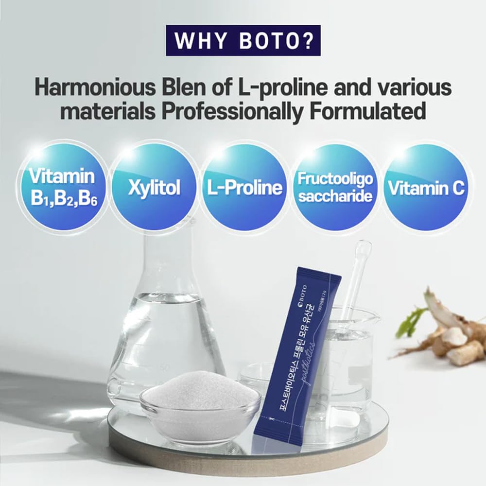 ZIOSTAND BOTO Korean Care it Probiotics Natural Prebiotics Proline Breast Milk Lactobacillus, Colon Cleanse, Immunity Support - 1 Month (30 of Pack, PostBiotics) ZIOSTANDAu supplements
