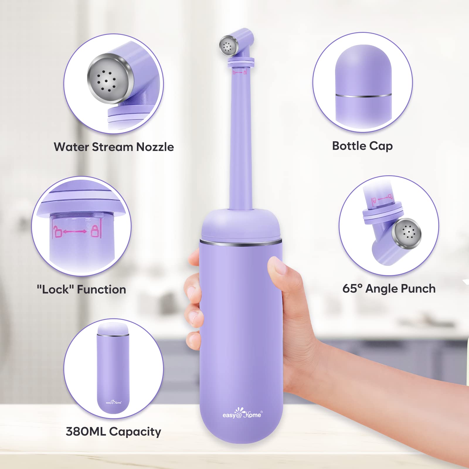 Portable Peri Bottle for Postpartum & Perineal Care: Easy@Home Handheld Bidet Perfect for Personal Easy@HomeAu supplements