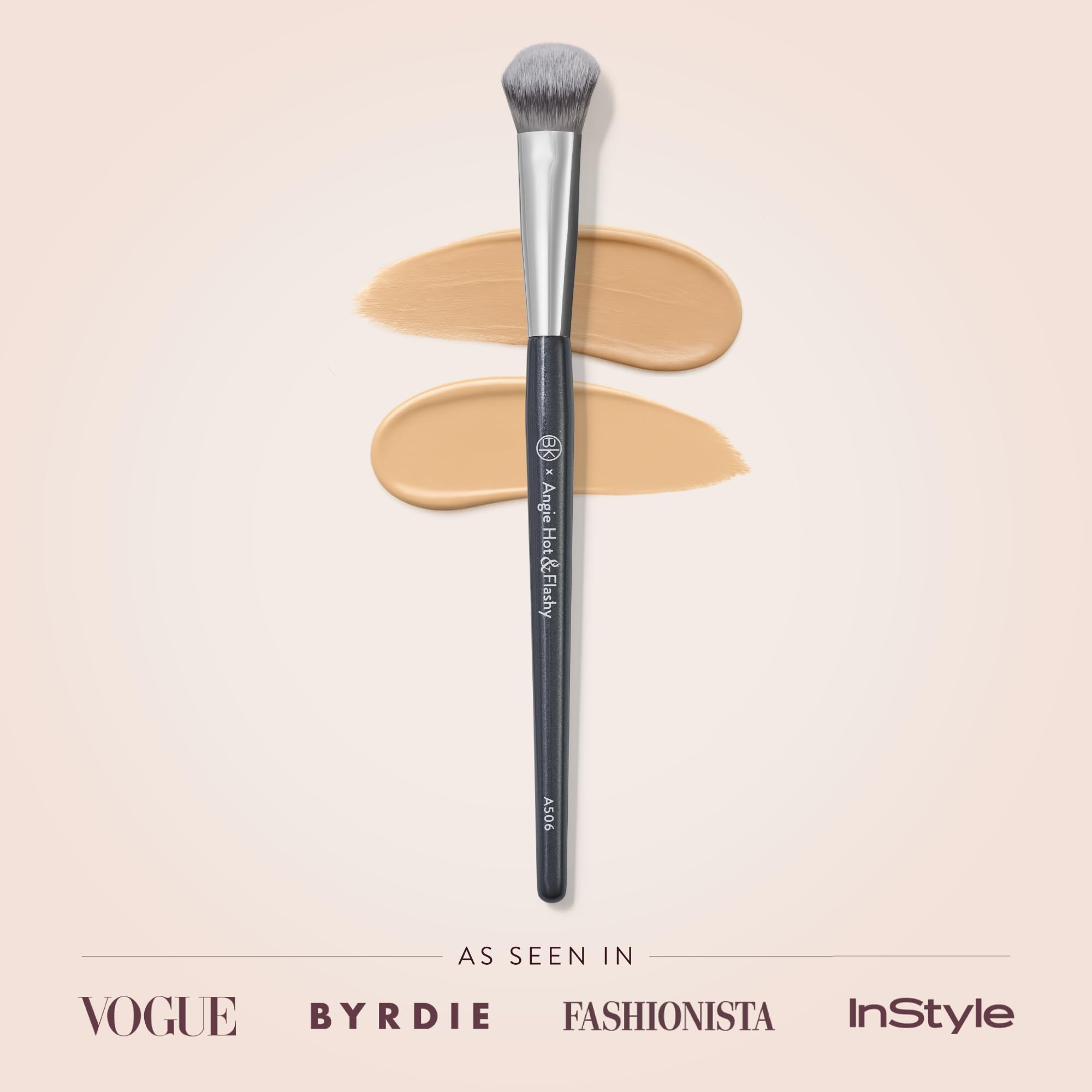 BK BEAUTY BRUSHES - ANGIE HOT & FLASHY A506 CONCEALER - Viral "Kitten Paw" Face Brush - Under-Eye Concealing and Contouring - Makeup Brushes BK BEAUTYAu supplements