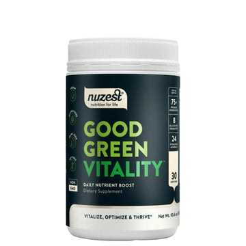 Nuzest Greens Powder Good Green Vitality – Vitamins, Minerals & Superfoods – Vegan Multivitamin Supplement (300g) NuzestAu supplements