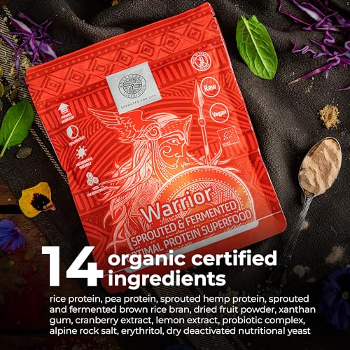 ANCESTRAL SUPERFOODS: Vegan Superfood Protein Powder, Gluten-Free Alkaline Fibre Supplement ANCESTRAL SUPERFOODS SPROUTED FOR LIFEAu supplements
