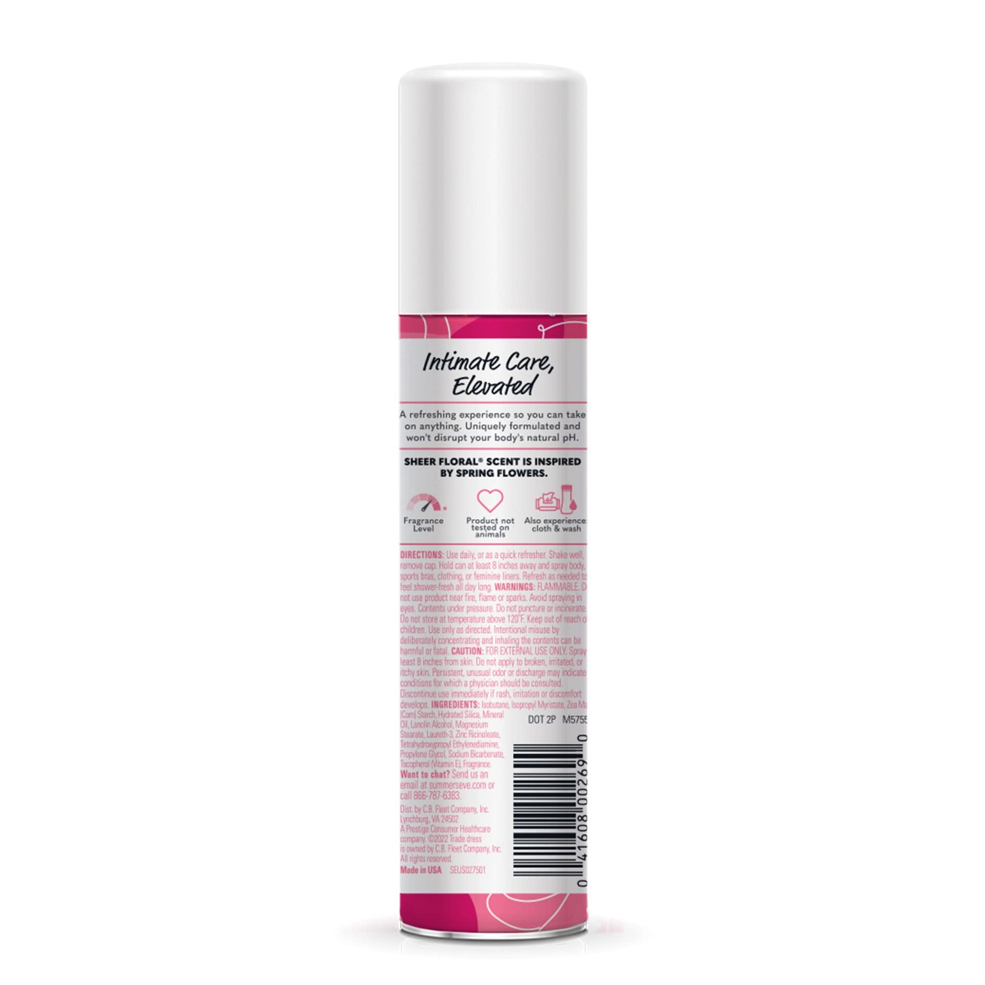 Summer's Eve Freshening Spray | Sheer Floral| 2 oz Size | Pack of 6 | pH Balanced, Dermatologist Summer's EveAu supplements