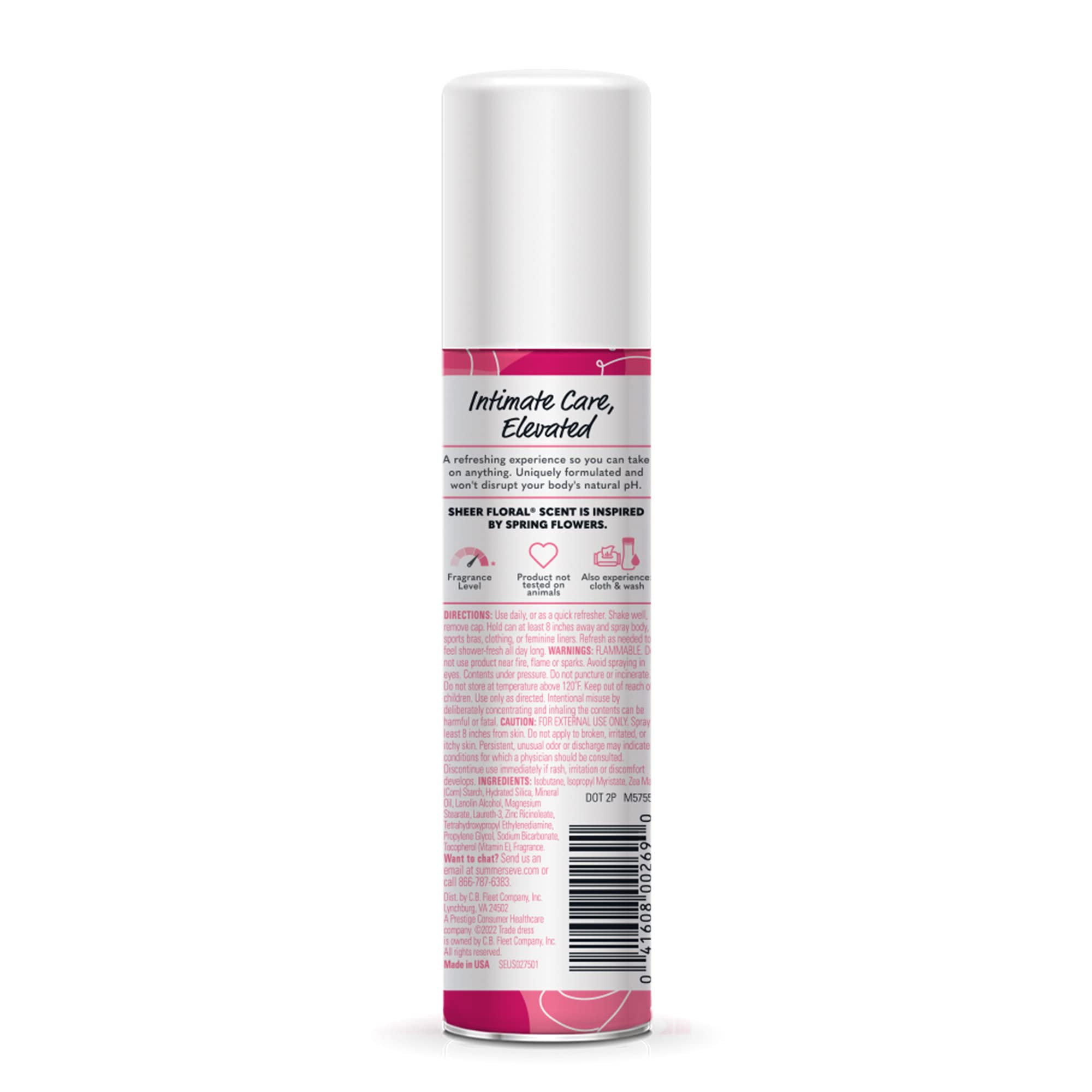 Summer's Eve Freshening Spray | Sheer Floral| 2 oz Size | Pack of 6 | pH Balanced, Dermatologist Summer's EveAu supplements