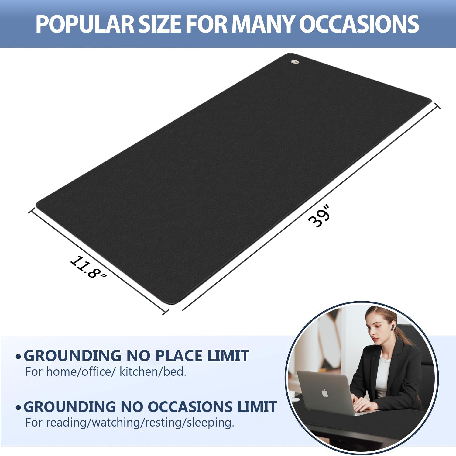 Grounding Mat for Bed, Desk, Floor, Grounding Pad for Better Sleep, Health, Pain Relief, Grounding Mat MEIMINGAu supplements