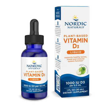 Nordic Naturals Plant-Based Vitamin D3 Liquid - 1 oz - 1000 IU Vitamin D3 - Healthy Bones, Mood & Immune System Function - Non-GMO, Vegan - 60 Servings Nordic NaturalsAu supplements