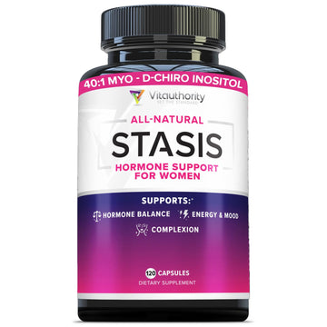 Myo-Inositol D-Chiro Women's Hormone Balance Supplement - 40:1 Myo-Inositol & D-ChiroInositol Blend with DIM for Hormone Balance for Women - Health Vitamins for Skin, Energy, & Cycle Support (1 Month) VitauthorityAu supplements