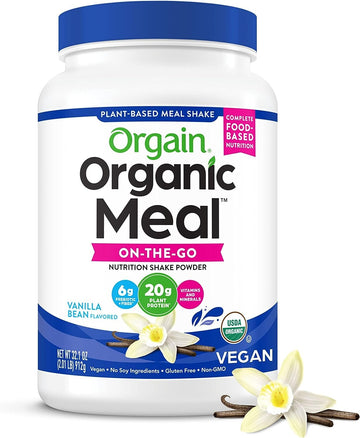Orgain Organic Vegan Meal Replacement Protein Powder, Vanilla Bean - 20g Plant Based Protein OrgainAu supplements