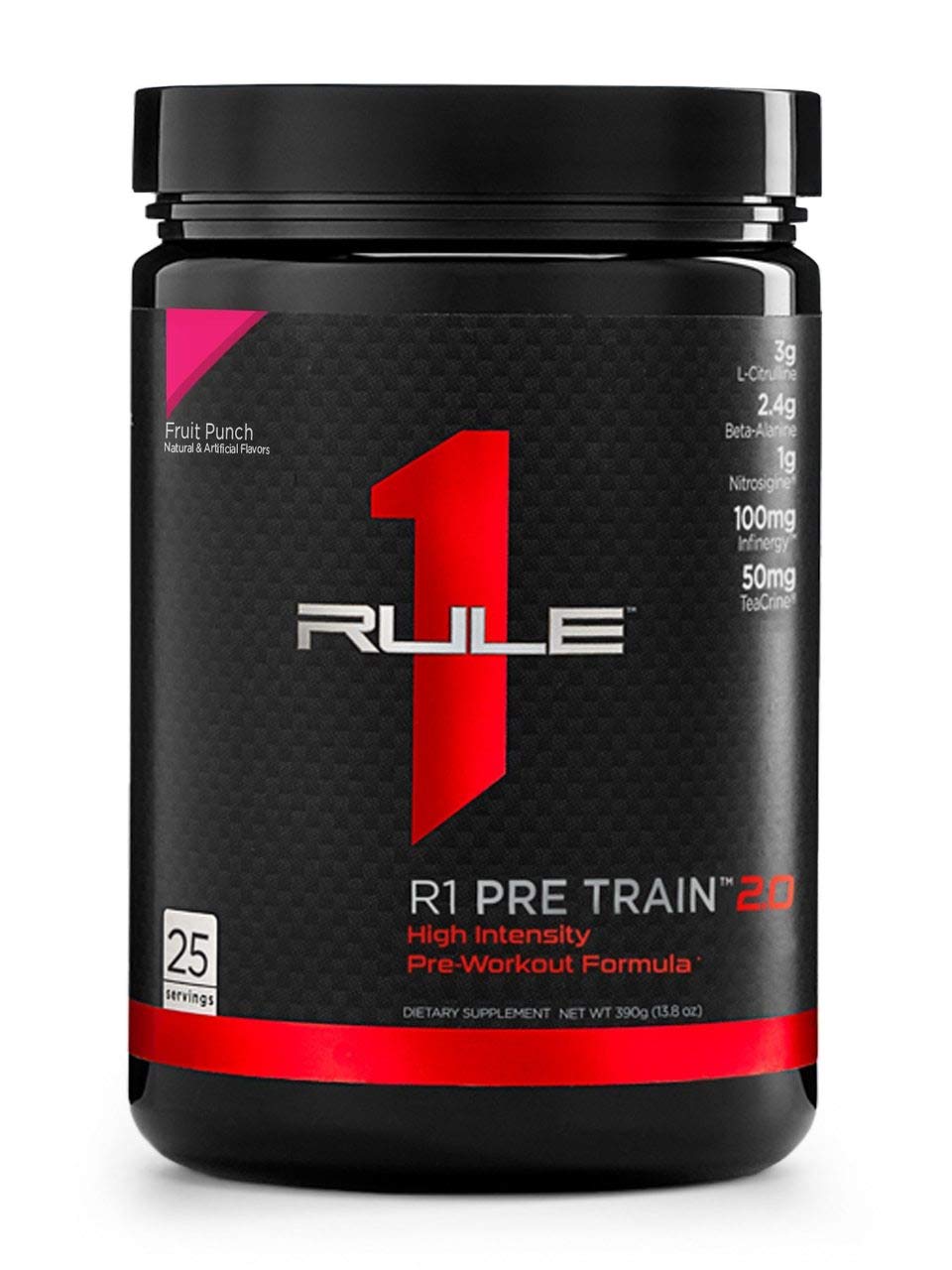 Rule 1 Proteins R1 Pre Train 2.0 25 Serv Fruit Punch, 390 Gram Rule 1 ProteinsUS supplements