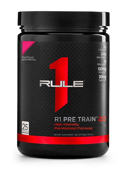 Rule 1 Proteins R1 Pre Train 2.0 25 Serv Fruit Punch, 390 Gram Rule 1 ProteinsUS supplements