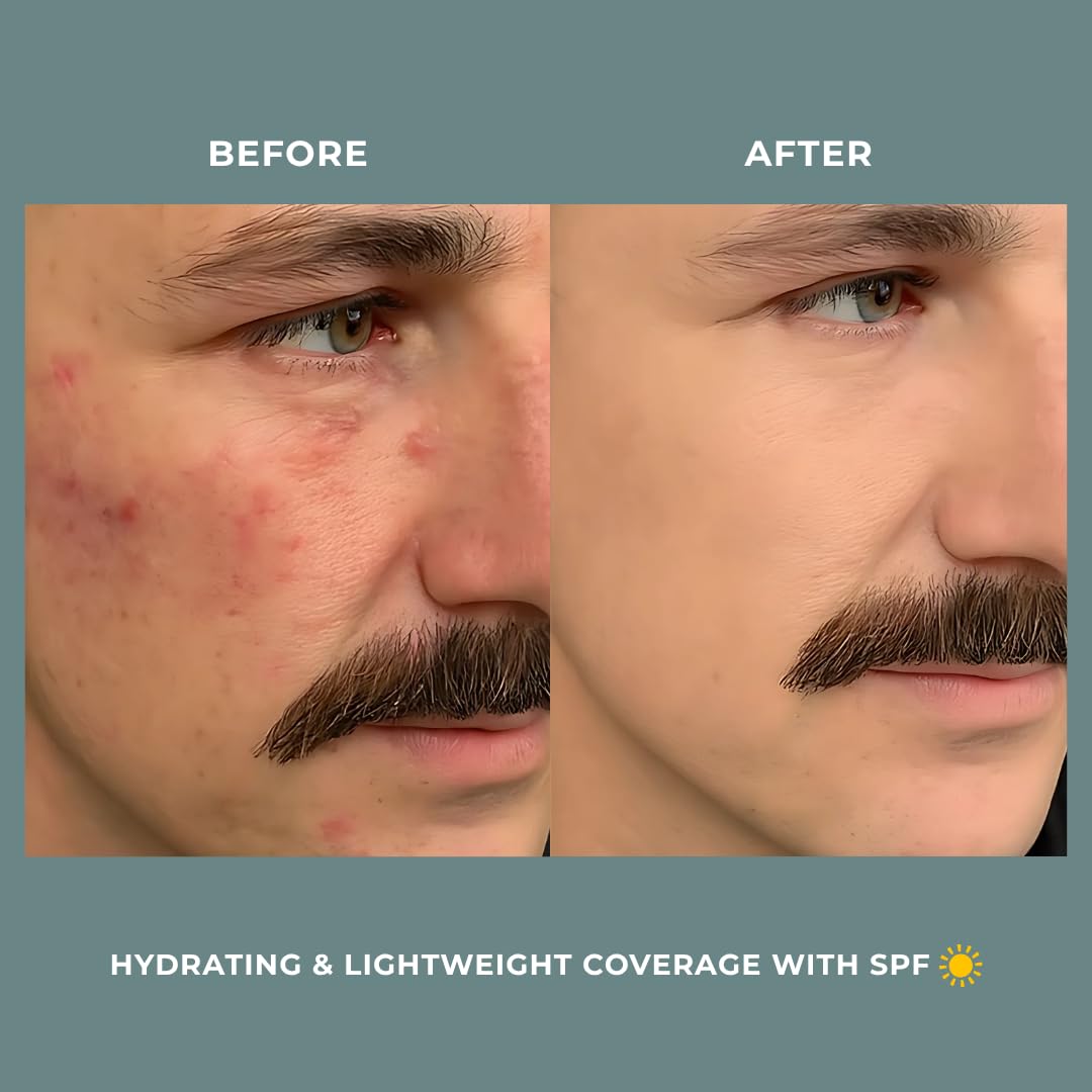Hues for Him Foundation for Men – Full-Coverage, Lightweight & Hydrating Fit | Natural Coverage | Oil Control & Perfect Fit for Men’s Faces | Available in 4 Shades | Fresh Canvas, .67oz HUES FOR HIMAu supplements
