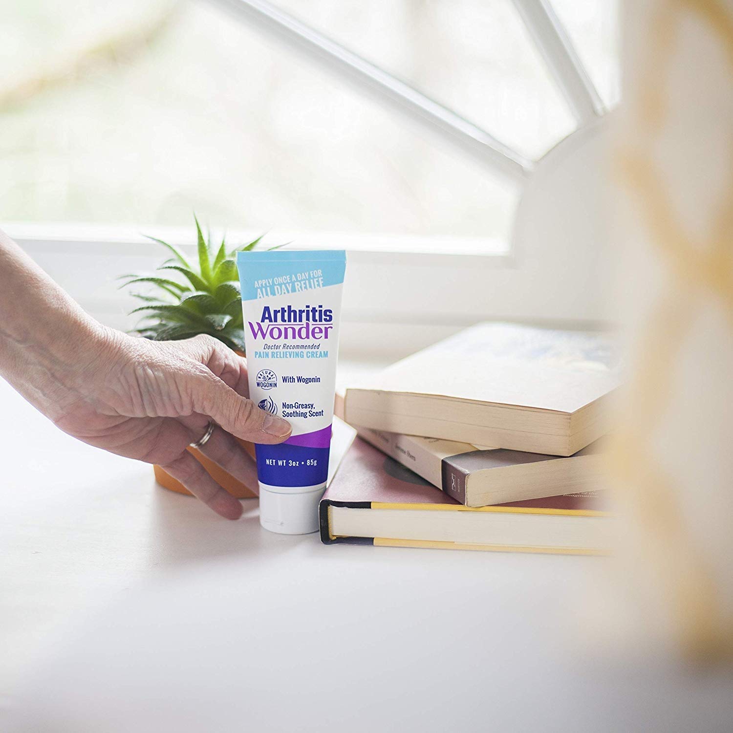 Arthritis Wonder Pain Relief Cream, 4 oz – Arthritis Pain Relief Cream for Hand, Knee, Foot and Wrist Joints – Fast-Acting, Deep Penetrating, Non-Greasy Formula with Natural Wogonin - 3 Pack Arthritis WonderAu supplements