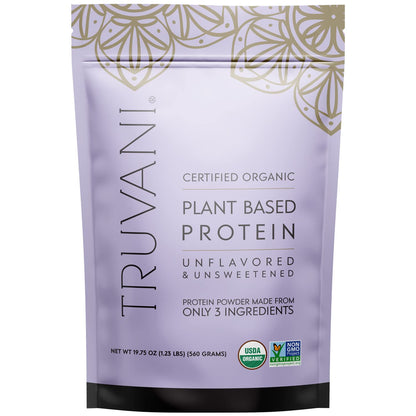 Truvani Organic Vegan Protein Powder Unflavored - 20g of Plant Based Protein, Organic TruvaniUS supplements