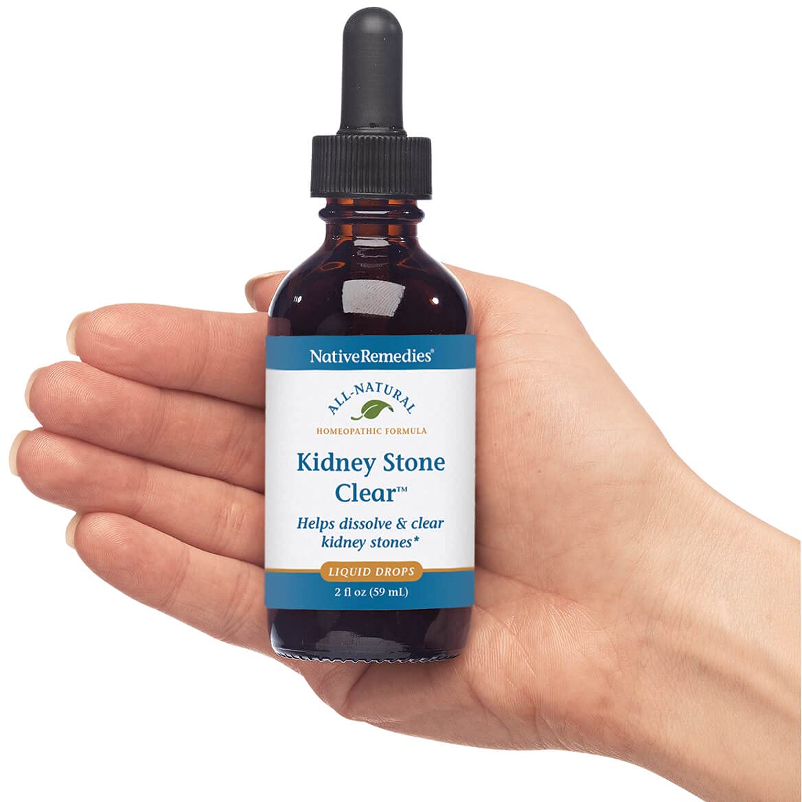 Native Remedies Kidney Stone Clear - Natural Homeopathic Formula Temporarily Helps Dissolve and Clear Kidney Stones - Relieves Pain, Nausea and Vomiting - 59 mL Native RemediesAu supplements