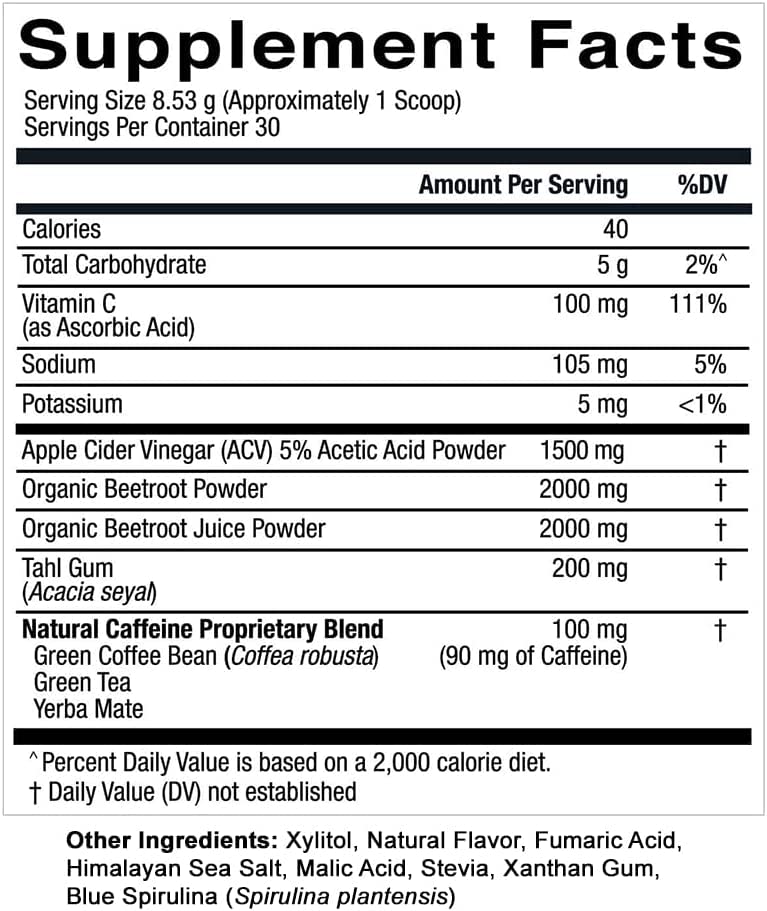 Essential Elements PreWorkout Powder with Beet Root & ACV | Superfood Energy Supplement Essential ElementsAu supplements