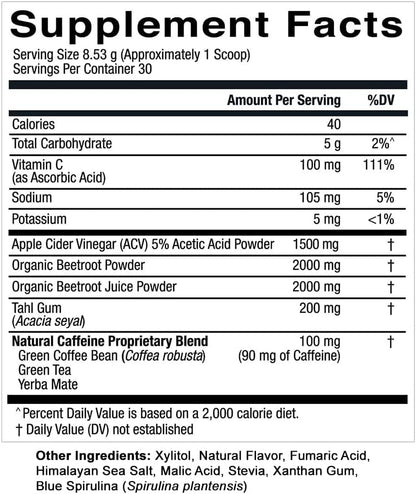 Essential Elements PreWorkout Powder with Beet Root & ACV | Superfood Energy Supplement Essential ElementsUS supplements