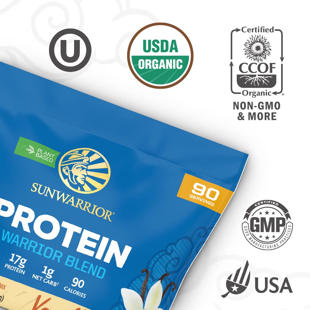 Sunwarrior Vegan Organic Protein Powder Plant-Based | BCAA Amino Acids Hemp Seed SunwarriorUS supplements