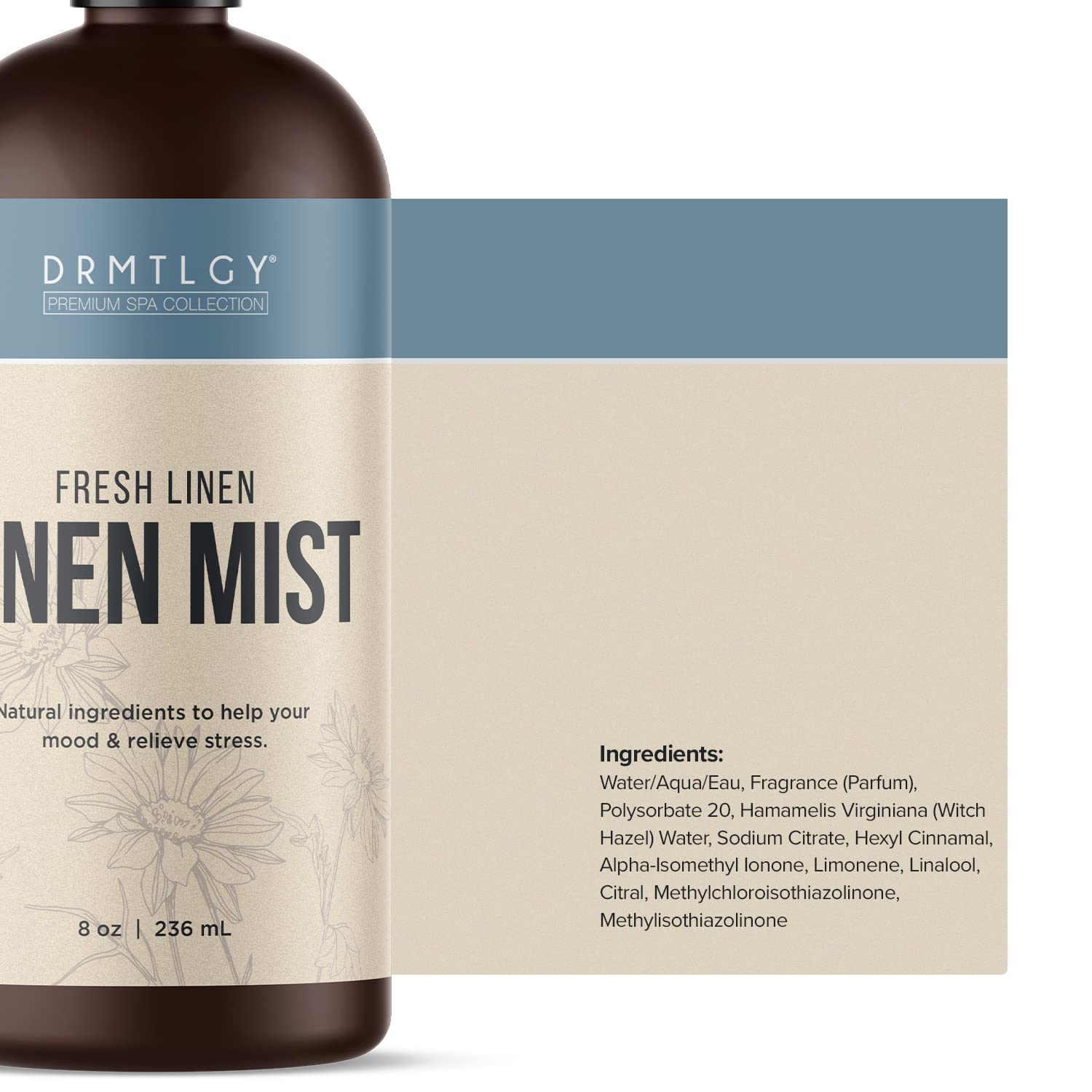 DRMTLGY Natural Fresh Linen Mist and Room Spray - Pure Essential Oils for a Pillow Spray, Linen Mist DRMTLGYAu supplements