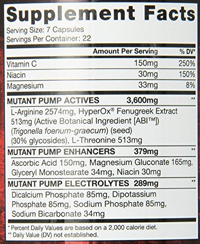 Mutant Pump – Pre-Workout Capsules, Gives You The Insane Pump You Demand MutantAu supplements