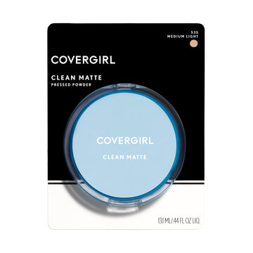 COVERGIRL Clean Matte Pressed Powder, Medium Light 535, 0.35 Oz, Pack of 1 (Packaging May Vary) COVERGIRLAu supplements