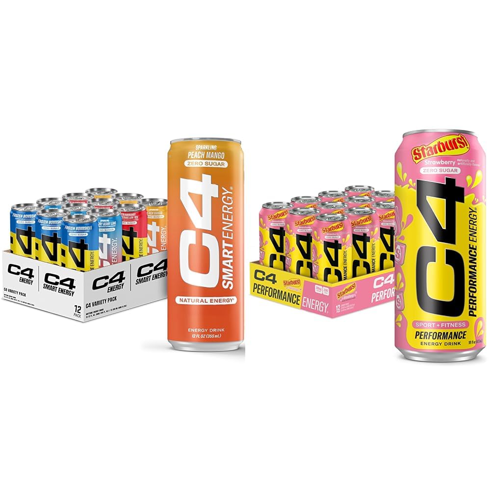 C4 Energy & Smart Energy Drinks Variety Pack, Sugar Free Pre Workout Performance Drink CellucorAu supplements