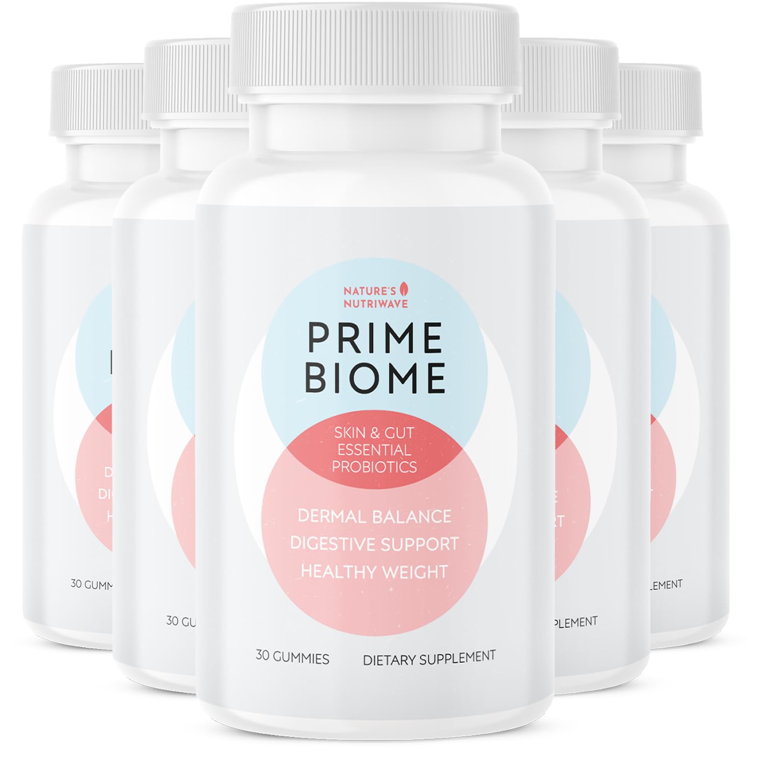 Nature’s NutriWave PrimeBiome Probiotic Gummies – Plant-Based Blend with Inulin, Lion’s Mane, Ginger & More– Non-GMO, No Stimulants, GMP Certified – 30 Gummies, 6 Month Supply Nature’s NutriWaveAu supplements