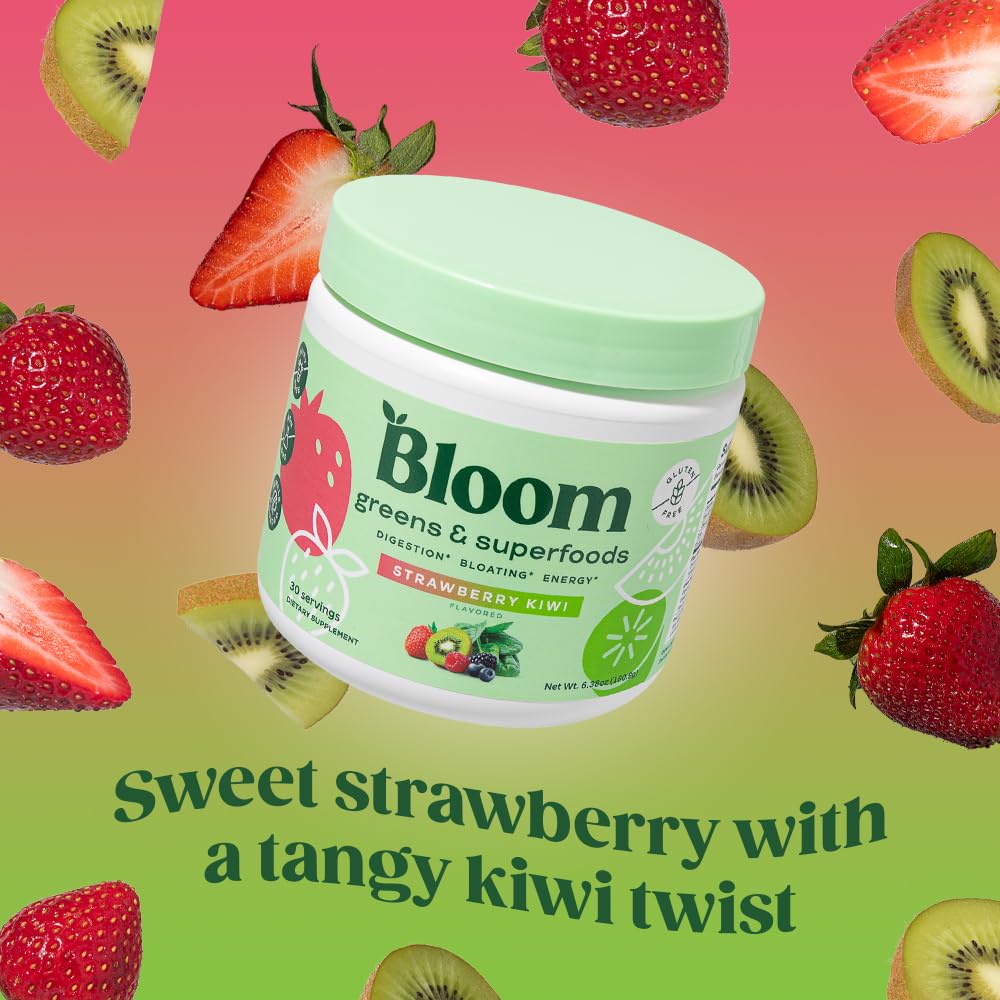 Bloom Nutrition Greens and Superfoods Powder for Digestive Health, Greens Powder Bloom NutritionUS supplements
