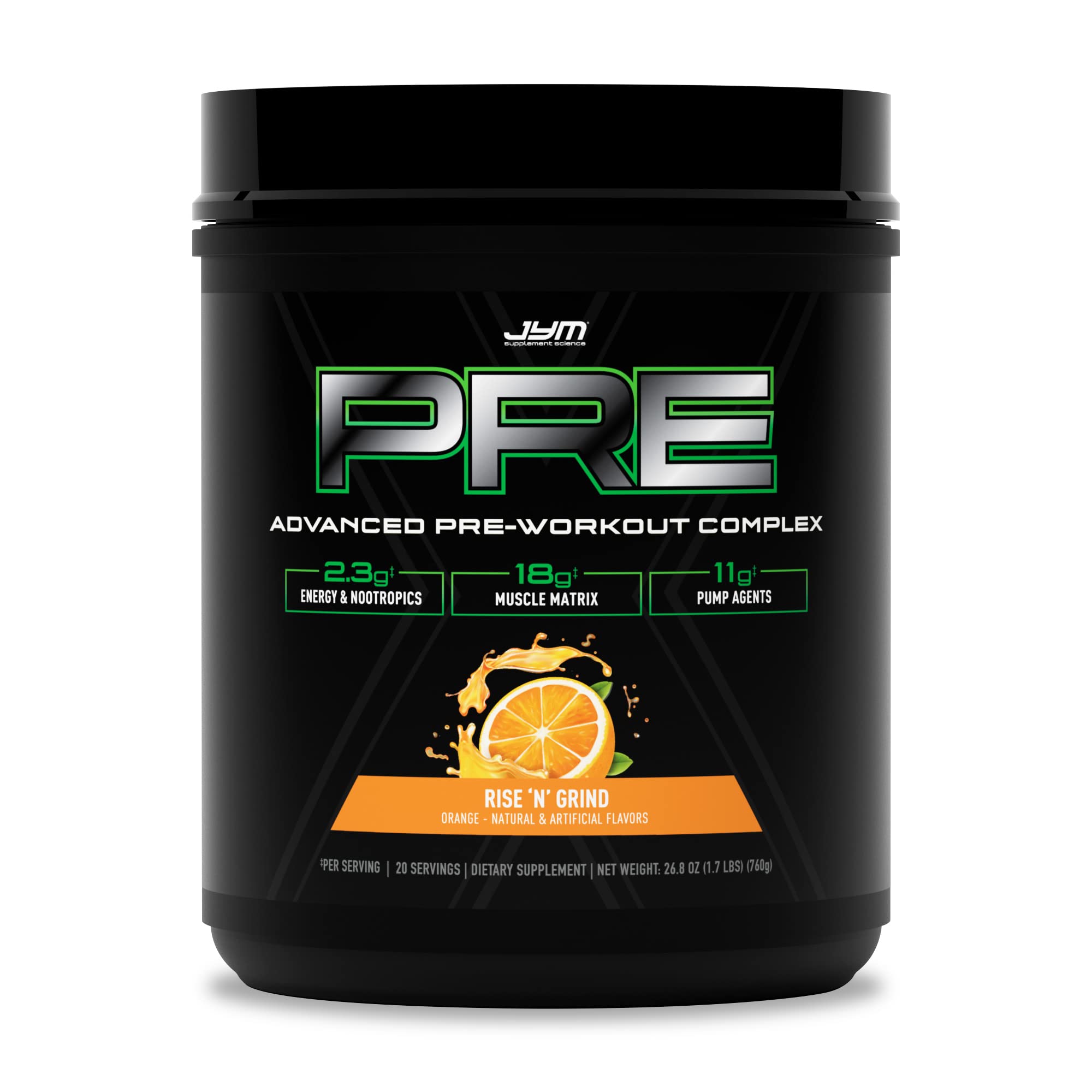 PRE JYM X - Rise N' Grind JYM Supplement ScienceAu supplements